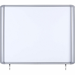 MasterVision Water-Resistant Enclosed Dry-Erase Board 30" (2.5 ft) Width x 26.5" (2.2 ft) Height - White Lacquered Steel Surface - Anodized Aluminum Aluminum Frame - Rectangle - Magnetic - 1 Each (VT340609760) MasterVision Water-Resistant Enclosed Dry-Erase Board 30" (2.5 ft) Width x 26.5" (2.2 ft) Height - White Lacquered Steel Surface - Anodized Aluminum Aluminum Frame - Rectangle - Magnetic - 1 Each (VT340609760)