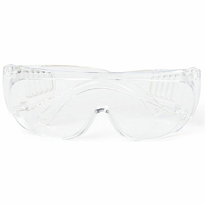 Medline Visitor Safety Glasses Regular - Clear - Latex-free, Comfortable, Disposable - 1 Each (NON24777V)