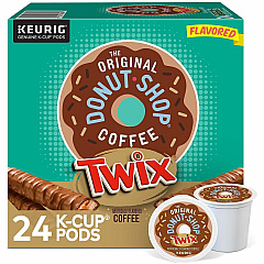 The Original Donut Shop® K-Cup, Pod Twix Coffee K-Cups Compatible with Keurig K-Cup Brewer - Light - 24 K-Cup - K-Cup, Pod - Twix - Kosher - 24 / Box (9694) The Original Donut Shop® K-Cup, Pod Twix Coffee K-Cups Compatible with Keurig K-Cup Brewer - Light - 24 K-Cup - K-Cup, Pod - Twix - Kosher - 24 / Box (9694)
