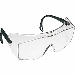 3M OX Protective Eyewear - Clear Lens Recommended for: Workplace, Eye - Fog, UVA, UVB, UVC Protection - Polycarbonate - Black - Anti-fog, Anti-scratch, Comfortable, Adjustable Temple, Impact Resistant - 1 Each (1216600000)