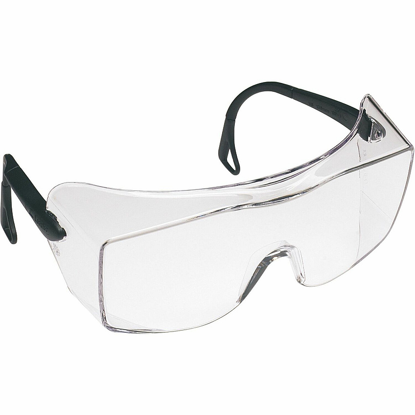 3M OX Protective Eyewear - Clear Lens Recommended for: Workplace, Eye - Fog, UVA, UVB, UVC Protection - Polycarbonate - Black - Anti-fog, Anti-scratch, Comfortable, Adjustable Temple, Impact Resistant - 1 Each (1216600000)