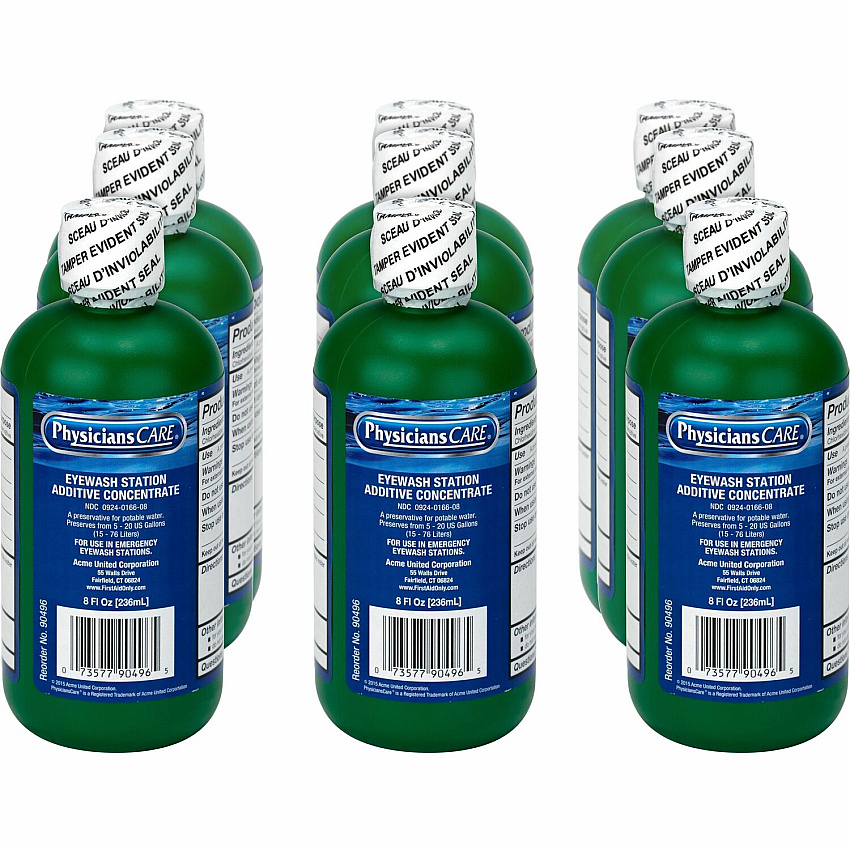 First Aid Only Eyewash Additive Concentrate 8 fl oz - 12 / Carton (90496CT)