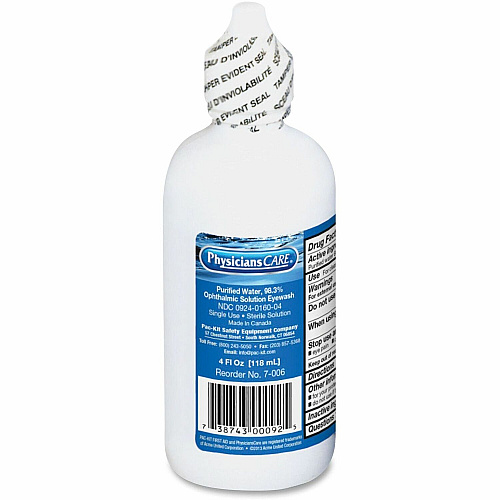 PhysiciansCare Eye Wash 4 fl oz - Sterile - For Eye irrigation, Eye Burning - 48 / Carton (7006CT)