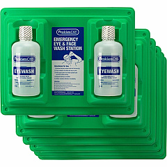 First Aid Only Twin-Bottle Eyewash Station 1 quart - Wall Mountable - 6 / Carton (24300CT) First Aid Only Twin-Bottle Eyewash Station 1 quart - Wall Mountable - 6 / Carton (24300CT)