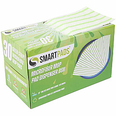Monarch Microfiber Wet/Dry Mop Pad Refills 5" Width x 18" Depth - Woven, MicroFiber - White/Green - 30 / Box (M901RMPGR)