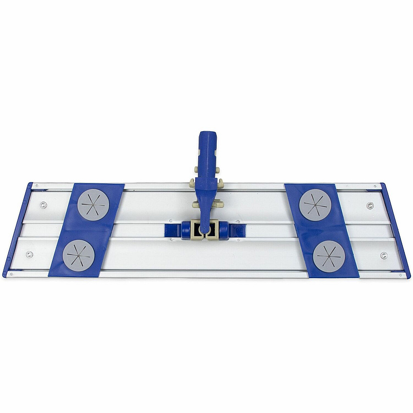Monarch Smart Rags 18" Lockable Mop Frame Lightweight, Hook & Loop Strip - Black, Silver - Aluminum - 1 Each (M700018)