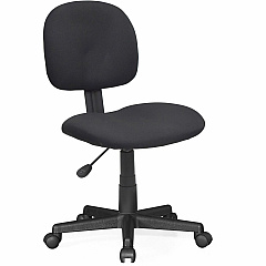 NuSparc Multi-Task Chair Fabric Back Material - 5-star Base - Black - 1 Each (CH300FNBK)