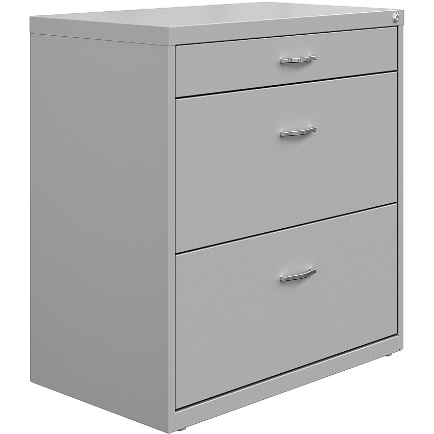 NuSparc Pencil Drawer Lateral File 30" Width x 17.6" Depth x 31.7" Height - 2 x Drawer(s) for File, Pencil - Letter - Lateral - Interlocking, Anti-tip, Ball Bearing Slide, Ball-bearing Suspension, Removable Lock, Durable, Nonporous Surface, Ad (LF318BBSR)
