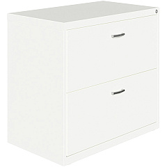 NuSparc 2-Drawer Lateral File 30" Width x 17.6" Depth x 27.7" Height - 2 x Drawer(s) for File - Letter - Lateral - Interlocking, Anti-tip, Ball Bearing Slide, Ball-bearing Suspension, Removable Lock, Leveling Glide, Adjustable Glide, Durable,  (LF218AAWE)