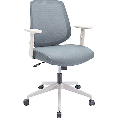 NuSparc Mid-Back Task Chair Fabric Back Material - Mid Back - 5-star Base - Gray - Armrest - 1 Each (CH201MAGY)