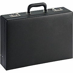 NuSparc Carrying Case (Attach&eacute;) Document, Paper, Business Card, Pen - Black Vinyl Body - 12.5" Height x 17.5" Width x 4" Depth - 1 Each (BC100ZZBK)