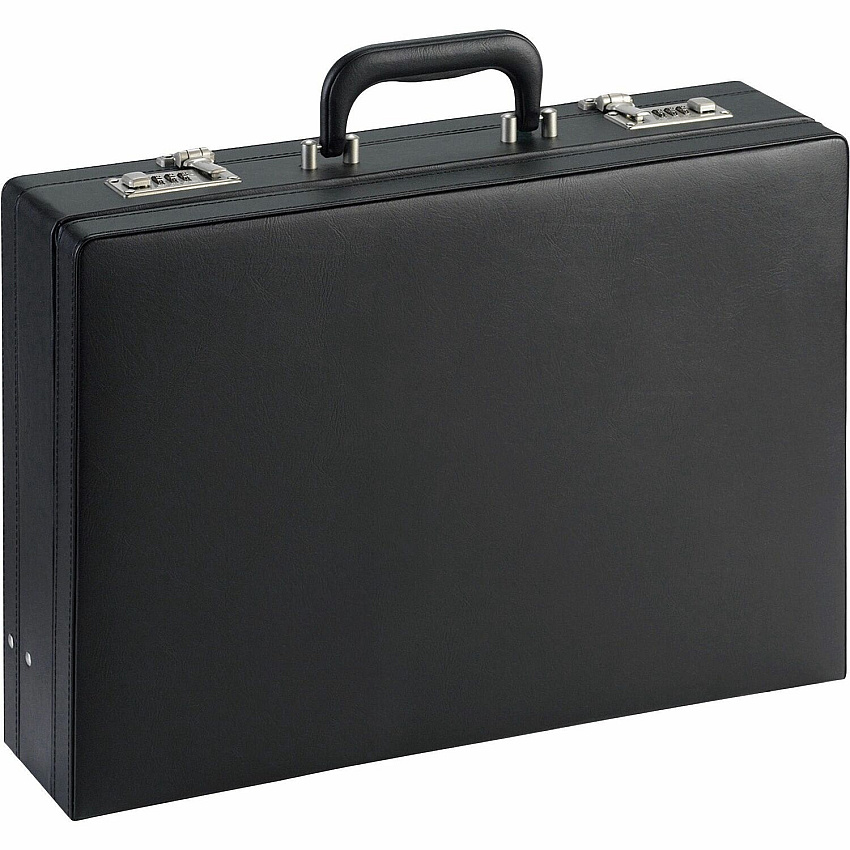 NuSparc Carrying Case (Attach&eacute;) Document, Paper, Business Card, Pen - Black Vinyl Body - 12.5" Height x 17.5" Width x 4" Depth - 1 Each (BC100ZZBK)