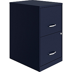 NuSparc File Cabinet 14.2" Width x 18" Depth x 24.5" Height - 2 x Drawer(s) for File - Letter - Vertical - Locking Drawer, Glide Suspension, Nonporous Surface - Blue - Baked Enamel - Steel - Recycled - 1 Each (VF218AANY)