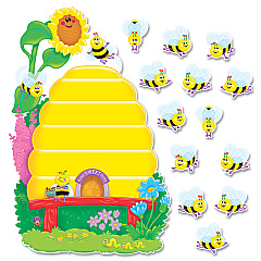 TREND Busy Bees Job Chart Plus Bulletin Board Set 18.25" x 17.5", 38 Pieces (T8077)