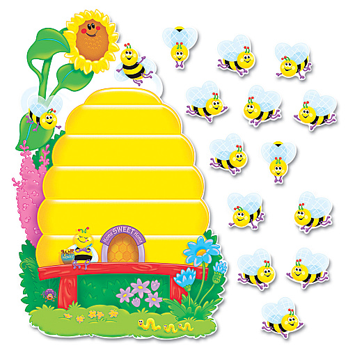 TREND Busy Bees Job Chart Plus Bulletin Board Set 18.25" x 17.5", 38 Pieces (T8077)