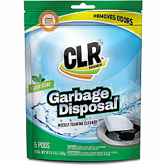 CLR Pro Garbage Disposal Cleaner For Garbage - Pod - 5.7 to 6.1 pH - Peach Scent - Recommended For: Grease Remover, Grime Remover, Odor Remover - Water Soluble, Scrub-free, Ammonia-free, Paraben-free, Phthalate-free, Bleach Resistant - White - 6 / (GDC6) CLR Pro Garbage Disposal Cleaner For Garbage - Pod - 5.7 to 6.1 pH - Peach Scent - Recommended For: Grease Remover, Grime Remover, Odor Remover - Water Soluble, Scrub-free, Ammonia-free, Paraben-free, Phthalate-free, Bleach Resistant - White - 6 / (GDC6)