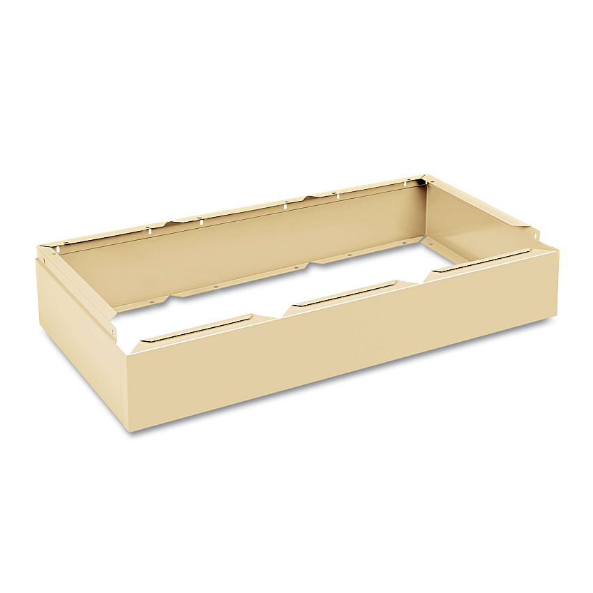 Tennsco Three Wide Closed Locker Base, 36w x 18d x 6h, Sand (CLB3618SD)