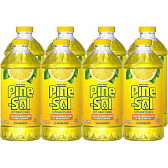 Pine-Sol Multi-Surface Cleaner For Multi Surface - Concentrate - Liquid - 40 fl oz (1.3 quart) - Lemon Fresh Scent - Deodorize, Disinfectant, Dilutable - Yellow - 8 / Carton (60165CT)