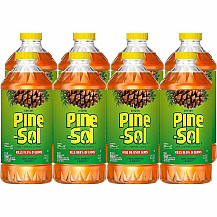 Pine-Sol Multi-Surface Cleaner For Multi Surface - Concentrate - Liquid - 40 fl oz (1.3 quart) - Original Scent - Deodorize, Disinfectant, Dilutable - Yellow - 8 / Carton (60164CT)