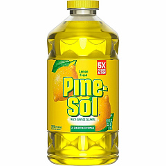 Pine-Sol Multi-Surface Cleaner For Multi Surface - Concentrate - Liquid - 80 fl oz (2.5 quart) - Lemon Fresh Scent - Deodorize, Disinfectant, Dilutable - Yellow - 1 Each (60162)