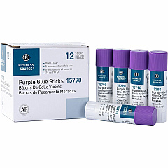 Business Source Bulk Purple Glue Sticks 0.74 oz - Purple - 12 / Box (BSN15790)