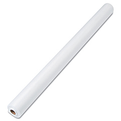Tablemate Linen-Soft Non-Woven Polyester Banquet Roll, Cut-To-Fit, 40" x 50 ft, White (LS4050WH)