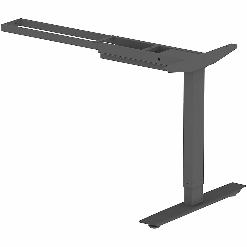 Lorell Sit-Stand 3rd-Leg Base Black Base - 275 lb Capacity - Height Adjustable - 45" Height x 51.60" Width x 26.40" Depth - Assembly Required - 1 Each (LLR25930)