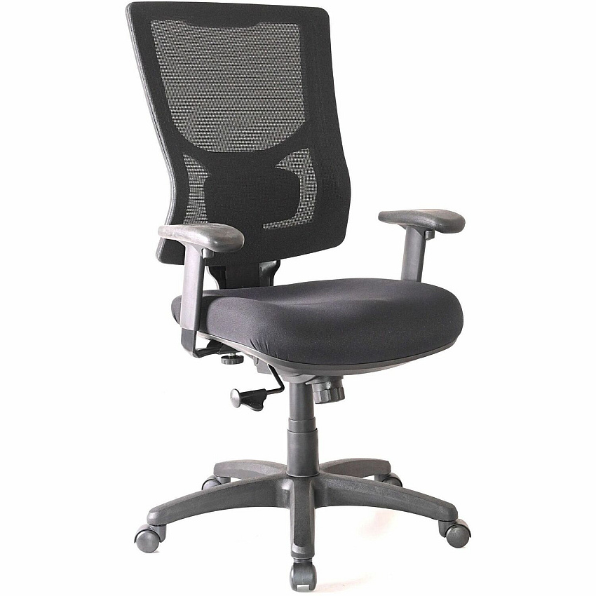Lorell Conjure High-Back Swivel/Tilt Office Chair Fabric, Polyurethane, Molded Foam Seat Material - High Back - Black - Armrest - 1 Each (LLR62018)