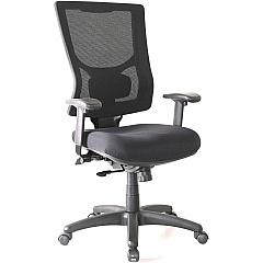Lorell Conjure High-Back Office Chair Fabric Seat Material - High Back - Black - Armrest - 1 Each (LLR62015)