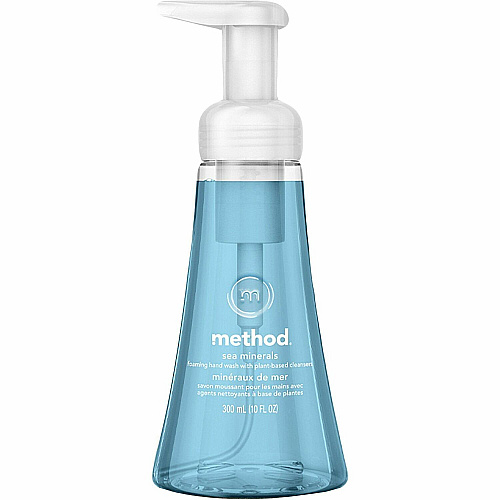 Method Foaming Hand Wash 300ml- Sea Minerals Sea Mineral Scent - 10.14 fl oz - Pump Dispenser - Hand - Moisturizing - Scented, Chemical-free, Paraben-free, Phthalate-free, Triclosan-free, Cruelty-free, Recyclable - 1 Each (327739)