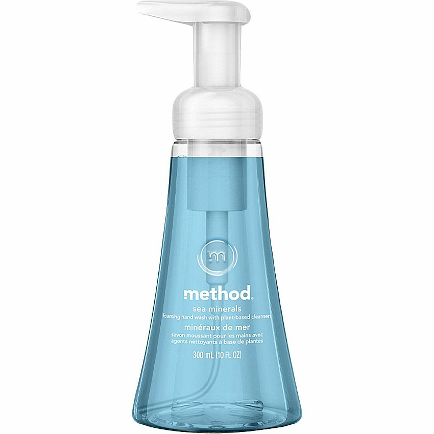 Method Foaming Hand Wash 300ml- Sea Minerals Sea Mineral Scent - 10.14 fl oz - Pump Dispenser - Hand - Moisturizing - Scented, Chemical-free, Paraben-free, Phthalate-free, Triclosan-free, Cruelty-free, Recyclable - 1 Each (327739)