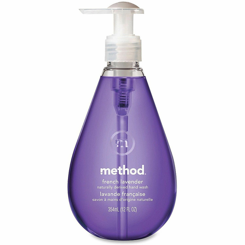 Method Gel Hand Wash French Lavender Scent - 12 fl oz - Bottle Dispenser - Hand - Paraben-free, Phthalate-free, Cruelty-free, Biodegradable - 1 Each (327748)