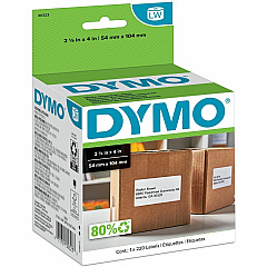 Dymo LW Shipping Labels x 2 1/8" Width x 4" Length - Roll - Direct Thermal - White - 220 / Roll - 10 / Carton (30323CT) Dymo LW Shipping Labels x 2 1/8" Width x 4" Length - Roll - Direct Thermal - White - 220 / Roll - 10 / Carton (30323CT)