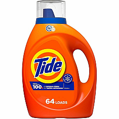 Tide Liquid Laundry Detergent For Laundry, Washing Machine - Liquid - 80 fl oz (2.5 quart) - Original Scent - Phosphate-free - Orange - 1 Bottle (12110)