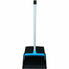 Genuine Joe Lobby Dust Pan 11.50" Wide - Polyvinyl Chloride (PVC) Handle - Blue, Black - 1 Each (GJO85236) Genuine Joe Lobby Dust Pan 11.50" Wide - Polyvinyl Chloride (PVC) Handle - Blue, Black - 1 Each (GJO85236)
