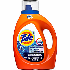 Tide Plus Liquid Detergent For Laundry, Fabric - Concentrate - Liquid - 84 fl oz (2.6 quart) - Bleach-free - Orange - 1 Bottle (12241)