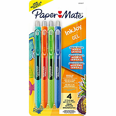 Paper Mate InkJoy Gel Pens 0.7 mm Pen Point - Retractable - Assorted Ink - Gel-based - 4 / Pack (2205627)