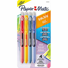 Paper Mate InkJoy Gel Pens 0.7 mm Pen Point - Retractable - Assorted Ink - Gel-based - 4 / Pack (2205628)