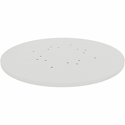 Lorell Hospitality/Conference Tabletop Round - x 1" Thickness x 36" Diameter - Band Edge - White Table Top - Sturdy - For Reception Area, Conference Table, Breakroom, Lobby, Meeting, Office - 1 Each (LLR99875)