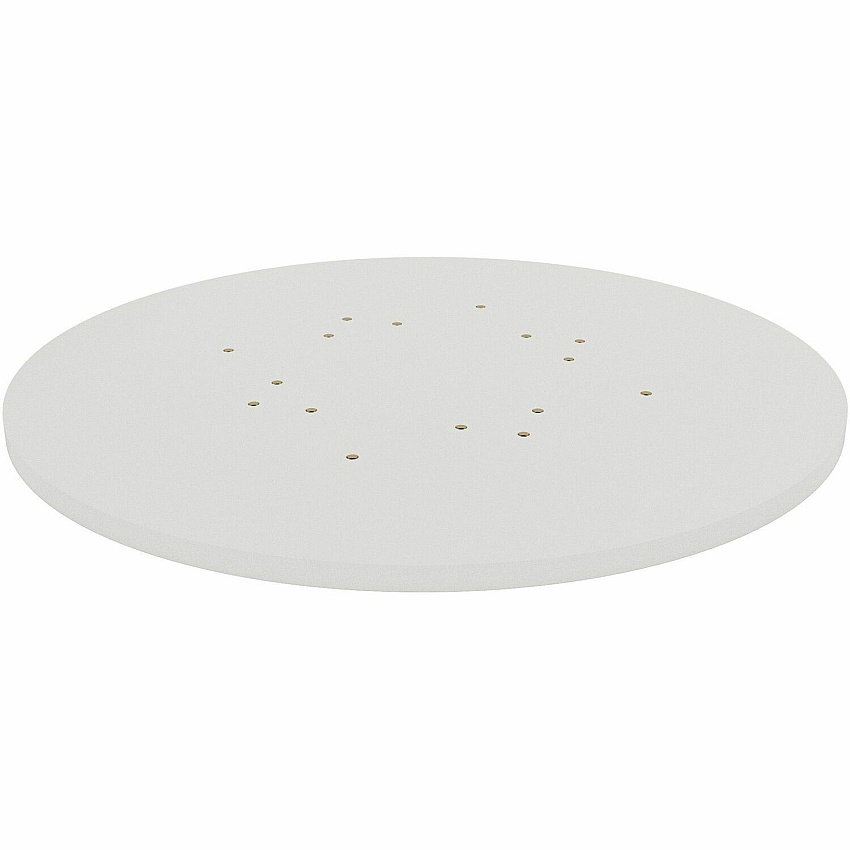 Lorell Hospitality/Conference Tabletop Round - x 1" Thickness x 36" Diameter - Band Edge - White Table Top - Sturdy - For Reception Area, Conference Table, Breakroom, Lobby, Meeting, Office - 1 Each (LLR99875)