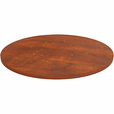 Lorell Hospitality/Conference Tabletop Round - x 1" Thickness x 36" Diameter - Band Edge - Cherry Table Top - For Reception Area, Conference Table, Breakroom, Lobby, Meeting, Office - 1 Each (LLR87323)