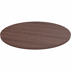 Lorell Hospitality/Conference Tabletop Round - x 1" Thickness x 36" Diameter - Band Edge - Espresso Table Top - Sturdy - For Reception Area, Conference Table, Breakroom, Lobby, Meeting, Office - 1 Each (LLR18258)