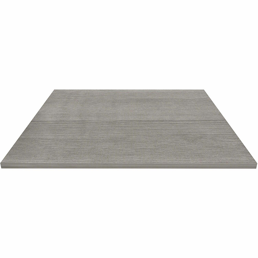 Lorell Hospitality/Conference Tabletop Square - 42" Width x 1" Thickness x 42" Length - Band Edge - Weathered Charcoal Table Top - For Reception Area, Conference Table, Breakroom, Lobby, Meeting, Office - 1 Each (LLR69602)