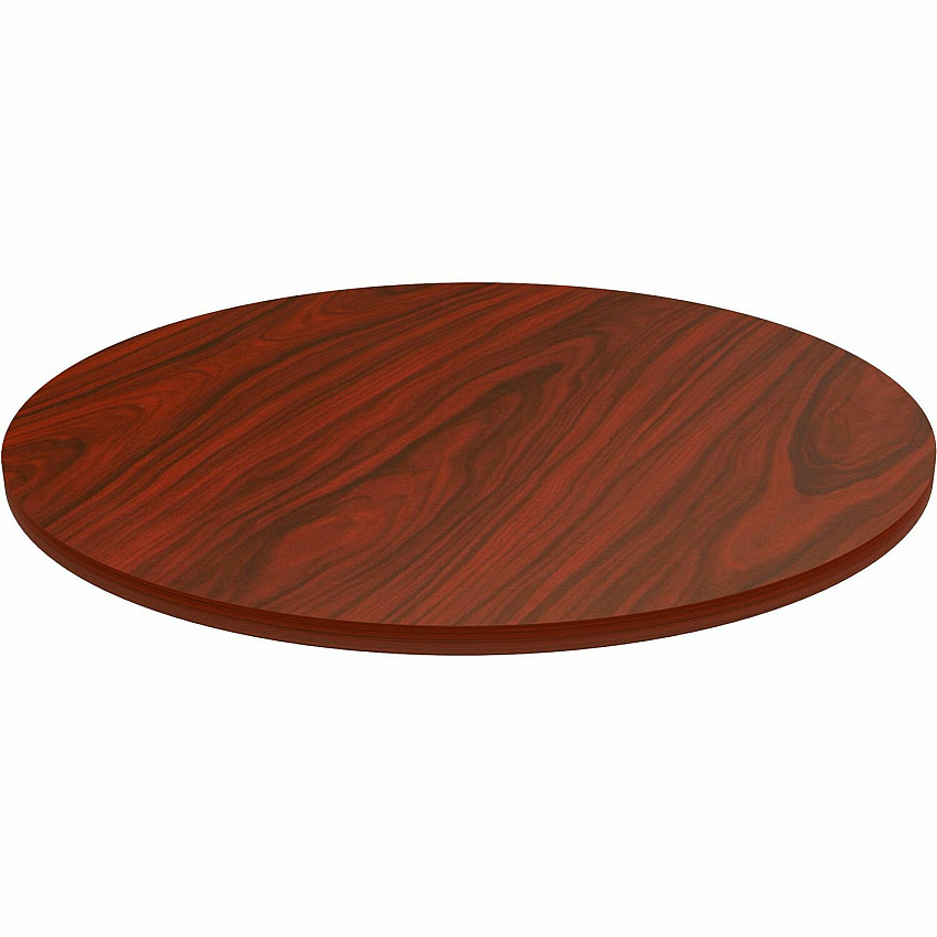 Lorell Hospitality/Conference Tabletop Round - x 1" Thickness x 36" Diameter - Band Edge - Mahogany Table Top - Sturdy - For Reception Area, Conference Table, Breakroom, Lobby, Meeting, Office - 1 Each (LLR87242)
