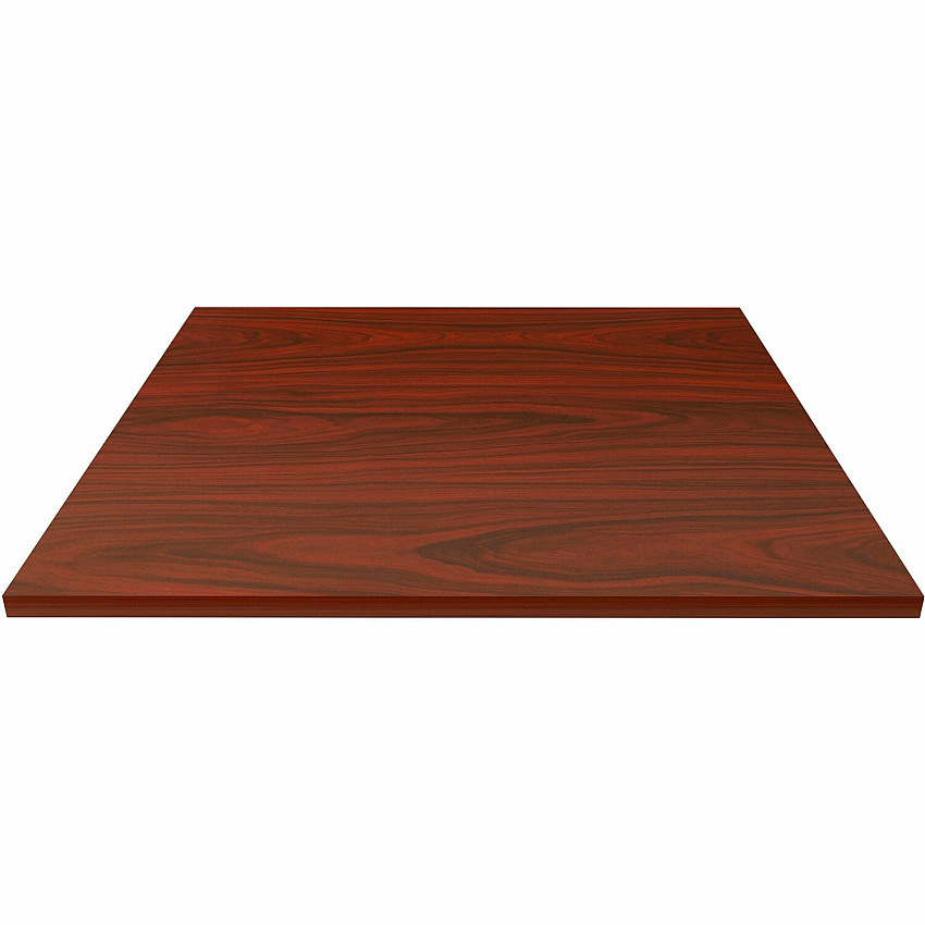 Lorell Hospitality/Conference Tabletop Square - 36" Width x 1" Thickness x 36" Length - Band Edge - Mahogany Table Top - Sturdy - For Reception Area, Conference Table, Breakroom, Lobby, Meeting, Office - 1 Each (LLR87243)