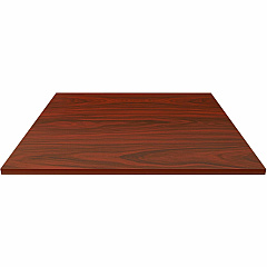 Lorell Hospitality/Conference Tabletop Square - 42" Width x 1" Thickness x 42" Length - Band Edge - Mahogany Table Top - For Reception Area, Conference Table, Breakroom, Lobby, Meeting, Office - 1 Each (LLR87244)