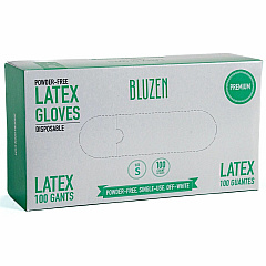 Remcoda Powder-Free Latex Gloves 4 mil Thickness - Small Size - Latex - Off White - Powder-free, Comfortable, Excellent Grip - For Healthcare, General Purpose - 100 / Box (LAT101S)