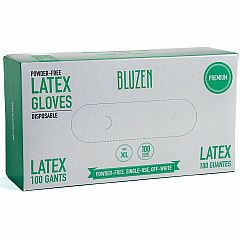 Remcoda Powder-Free Latex Gloves 4 mil Thickness - X-Large Size - Latex - Off White - Powder-free, Comfortable, Excellent Grip - For Healthcare, General Purpose - 100 / Box (LAT101XL)