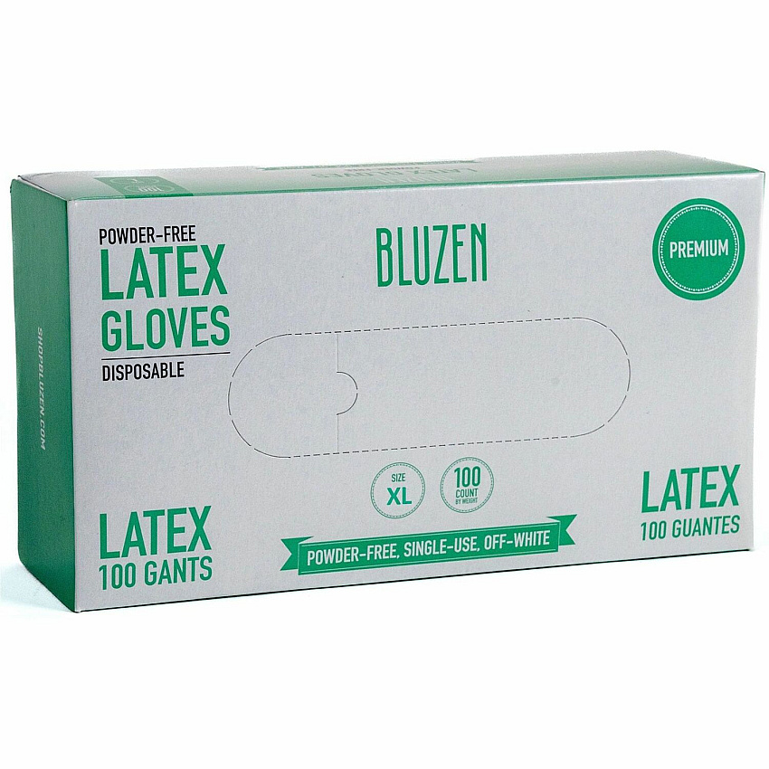 Remcoda Powder-Free Latex Gloves 4 mil Thickness - X-Large Size - Latex - Off White - Powder-free, Comfortable, Excellent Grip - For Healthcare, General Purpose - 100 / Box (LAT101XL)