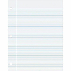 Pacon College-Ruled Filler Paper 500 Sheets - Ruled Red Margin - 3 Hole(s) - 8 1/2" x 11" Sheet Size - White Paper - Smooth, Hole-punched, Recyclable - 1 Pack (P2405) Pacon College-Ruled Filler Paper 500 Sheets - Ruled Red Margin - 3 Hole(s) - 8 1/2" x 11" Sheet Size - White Paper - Smooth, Hole-punched, Recyclable - 1 Pack (P2405)